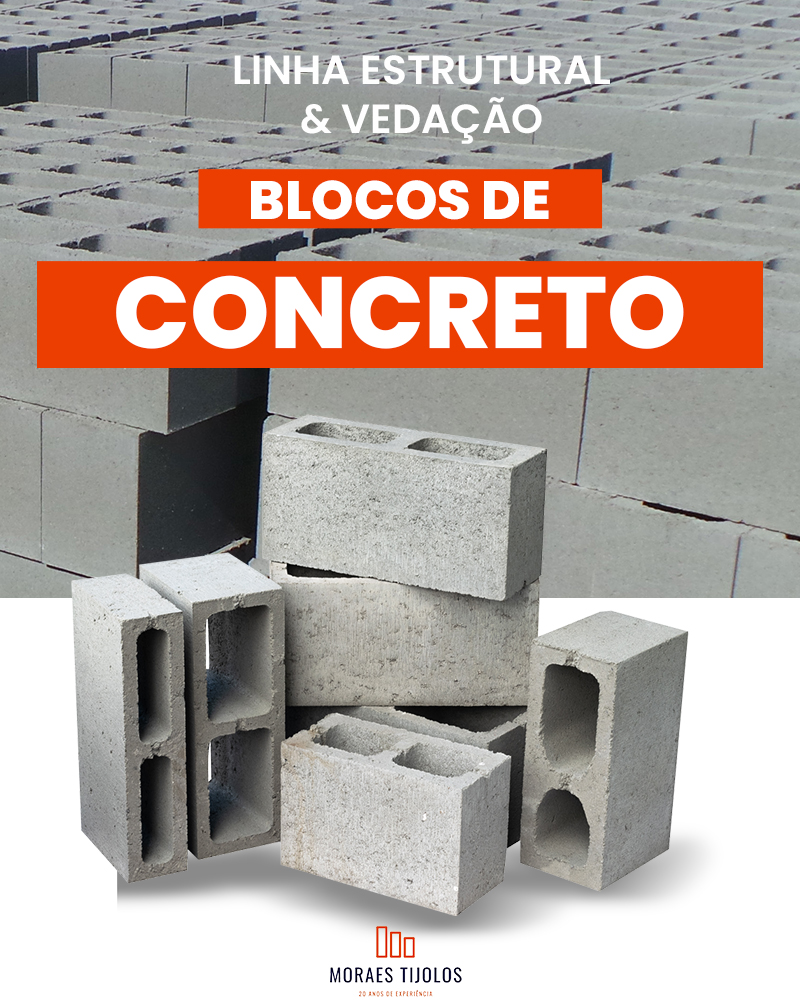 Blocos de Concreto — Moraes Tijolos - Direto da Fábrica